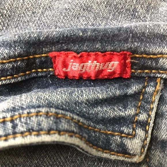 JAGTHUG denim capri shorts Bermuda 25 KNEE COTTON - Picture 3 of 6